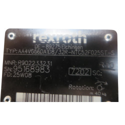 HYDRAULIC PUMP BOSCH REXROTH R902233231 AA4VG56DA1D8/32R-NTC52F